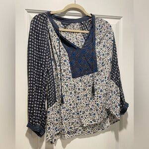 Lucky Brand Tunic Blouse Size M